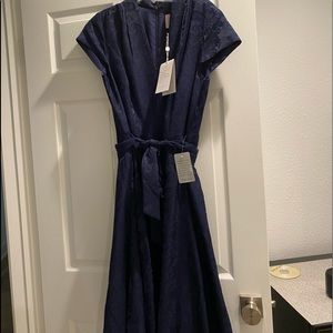 Gal meets Glam Navy blue cocktail dress